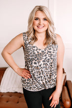 Load image into Gallery viewer, She&#39;s Got Claws Animal Print Button Back Tank
