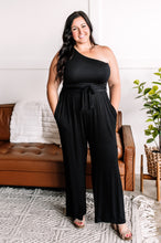 Load image into Gallery viewer, A Timeless Classic One Shoulder Jumpsuit In Black
