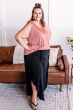 Load image into Gallery viewer, A Million Miles Crochet V Neck Sleeveless Top In Subdued Sienna
