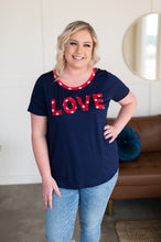 Load image into Gallery viewer, What Is Love Tee in Navy
