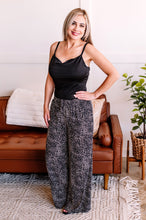 Load image into Gallery viewer, Keep It Sassy Dress Pants In Black &amp; Taupe Ditsy Dot
