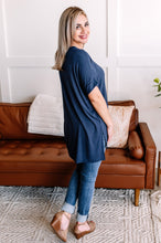Load image into Gallery viewer, In My Comfort Zone Oversized Top In Navy
