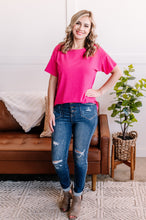 Load image into Gallery viewer, Hot August Nights Ribbed Knit Top In Hot Pink
