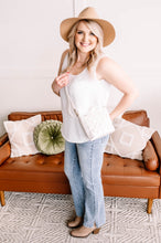 Load image into Gallery viewer, Making Headlines Ivory Blouse Tank With Pocket
