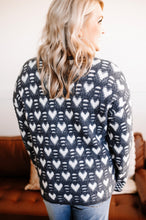 Load image into Gallery viewer, My Heart Of Hearts Knit Sweater In Steel
