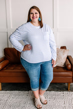 Load image into Gallery viewer, Go Big Striped Top in Lavender
