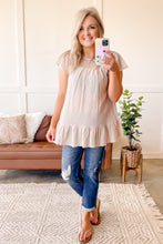 Load image into Gallery viewer, Key To Success Crochet Tunic Top In Oatmeal
