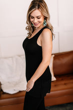 Load image into Gallery viewer, I&#39;ve Got Layers Chiffon Sleeveless Top In Black
