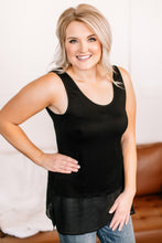 Load image into Gallery viewer, I&#39;ve Got Layers Chiffon Sleeveless Top In Black
