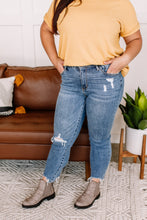 Load image into Gallery viewer, Once Bitten, Twice Shy Destructed Hem Judy Blue Jeans
